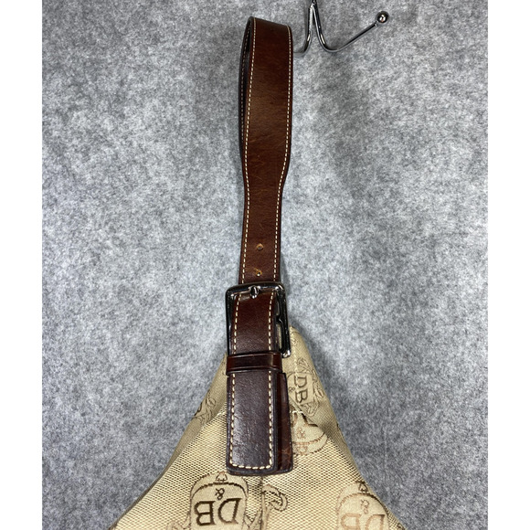 Dooney & Bourke Shoulder Bag Womens Medium Tan Donegal Crest Jacquard Vintage - Picture 6 of 16